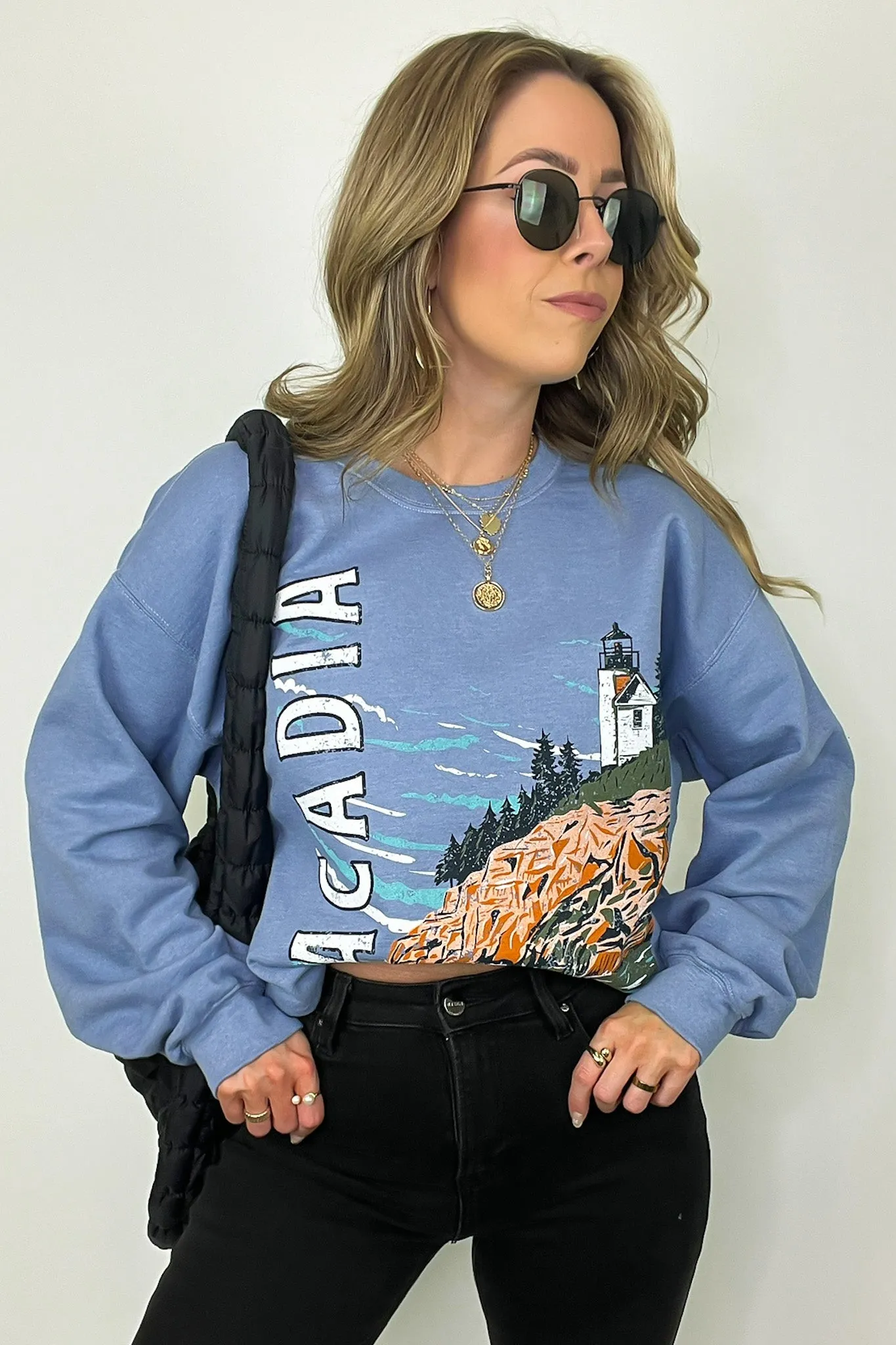Acadia National Park Graphic Oversized Pullover - FINAL SALE