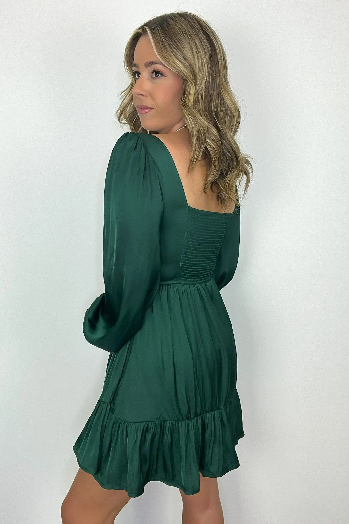 Acaida Square Neck Ruffle Dress - FINAL SALE