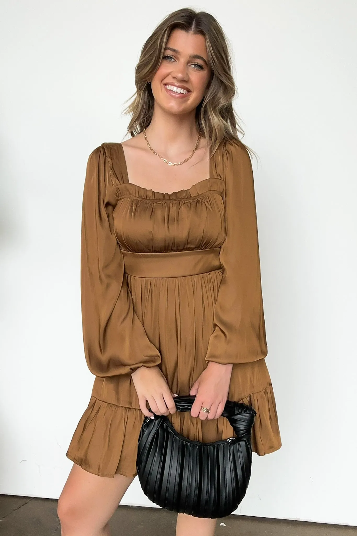 Acaida Square Neck Ruffle Dress - FINAL SALE