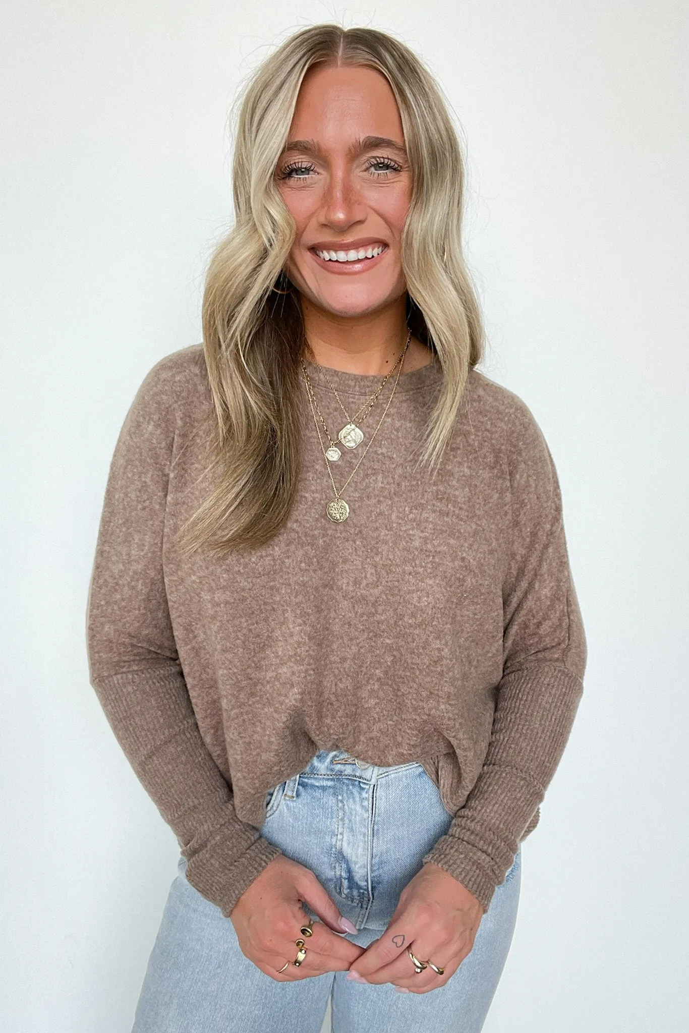 Adelaida Soft Knit Dolman Sleeve Sweater - BACK IN STOCK