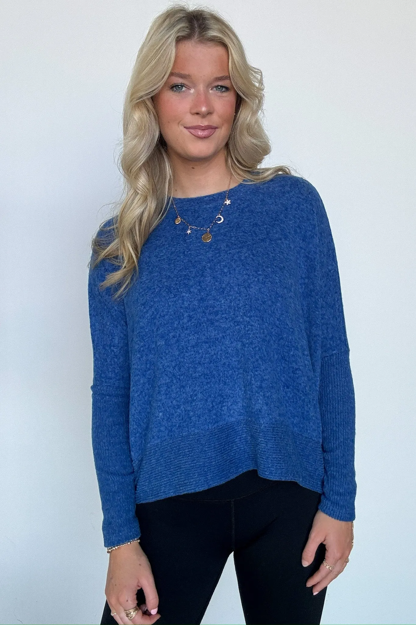 Adelaida Soft Knit Dolman Sleeve Sweater - BACK IN STOCK