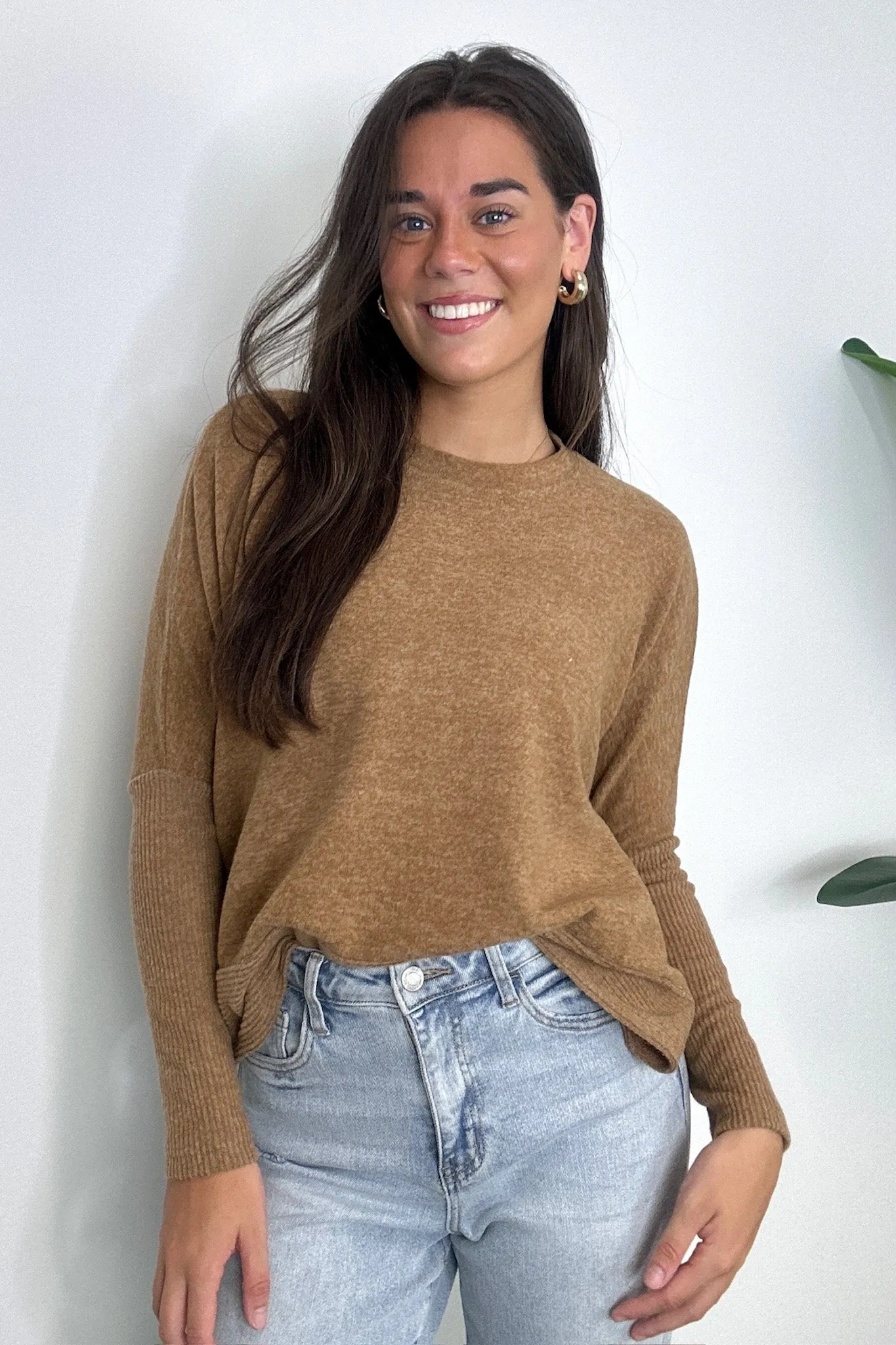 Adelaida Soft Knit Dolman Sleeve Sweater - BACK IN STOCK