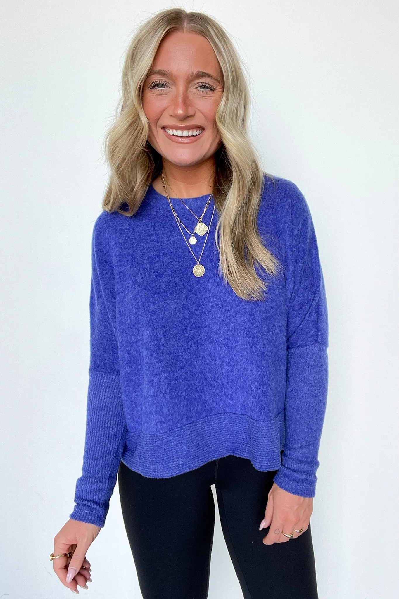 Adelaida Soft Knit Dolman Sleeve Sweater - BACK IN STOCK