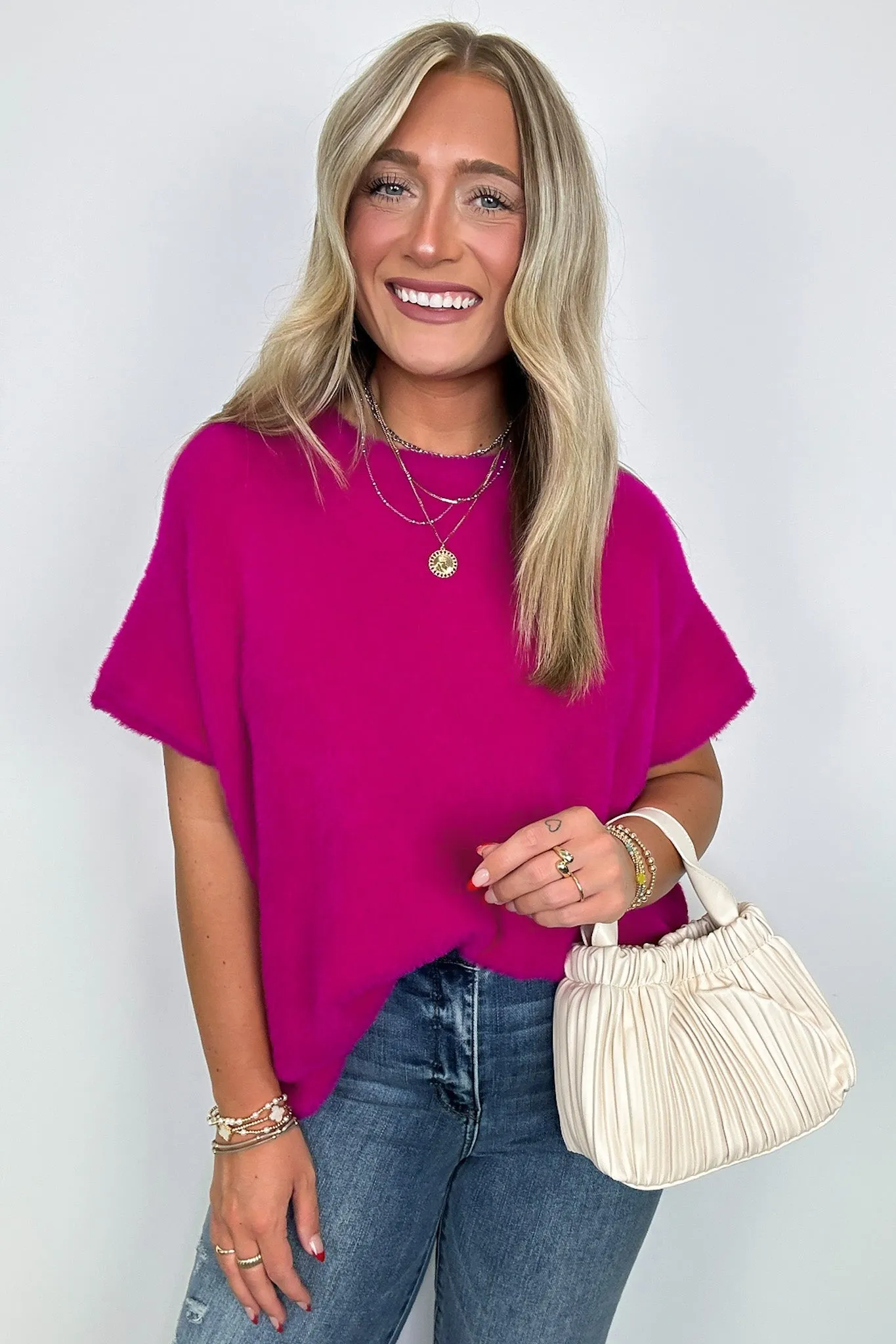 Admired Poise Mock Neck Knit Top - FINAL SALE