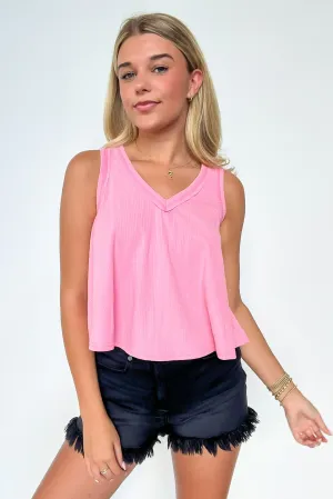 Aimee V-Neck Swing Tank Top - FINAL SALE