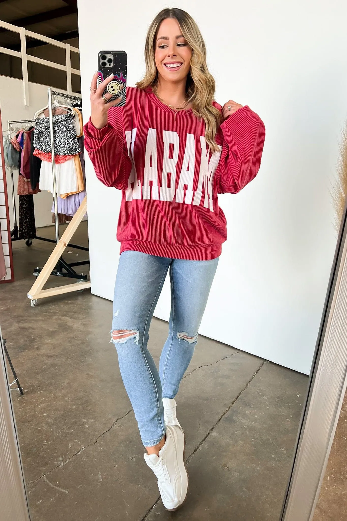Alabama Oversize Corded Graphic Pullover - FINAL SALE