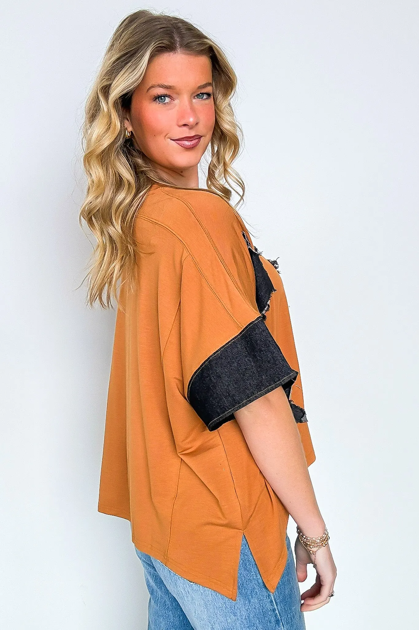 All the Galaxy Star Patchwork Top