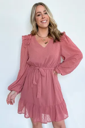 Always Stunning Swiss Dot Ruffle Dress - FINAL SALE