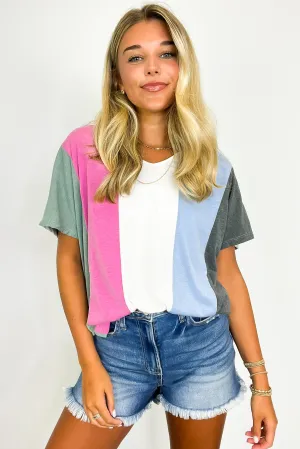 Andi Color Block Striped Top - FINAL SALE