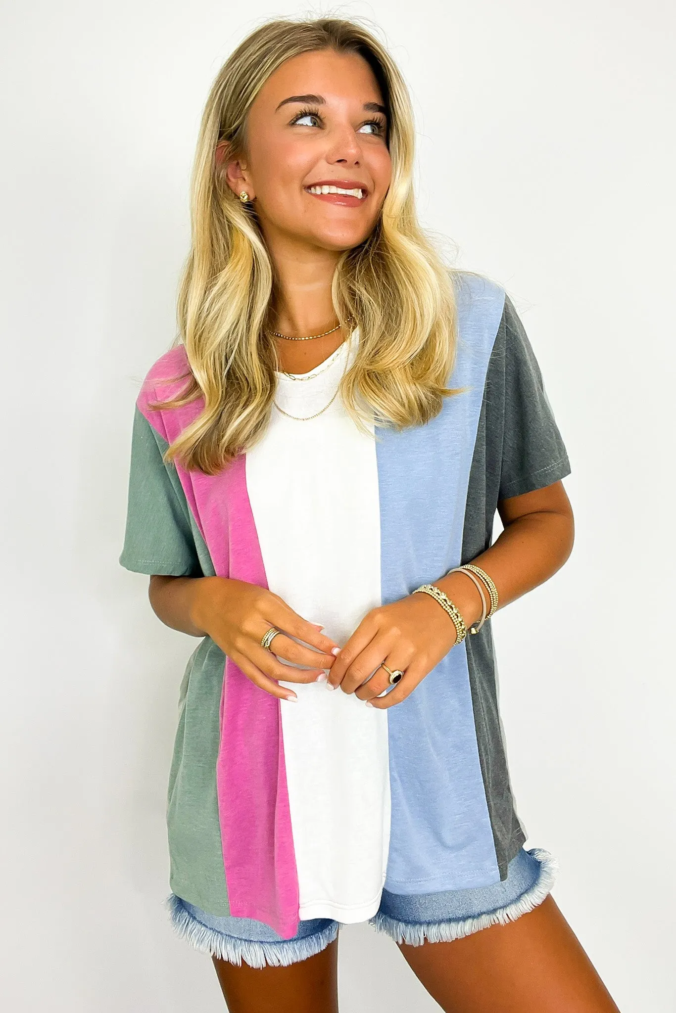 Andi Color Block Striped Top - FINAL SALE