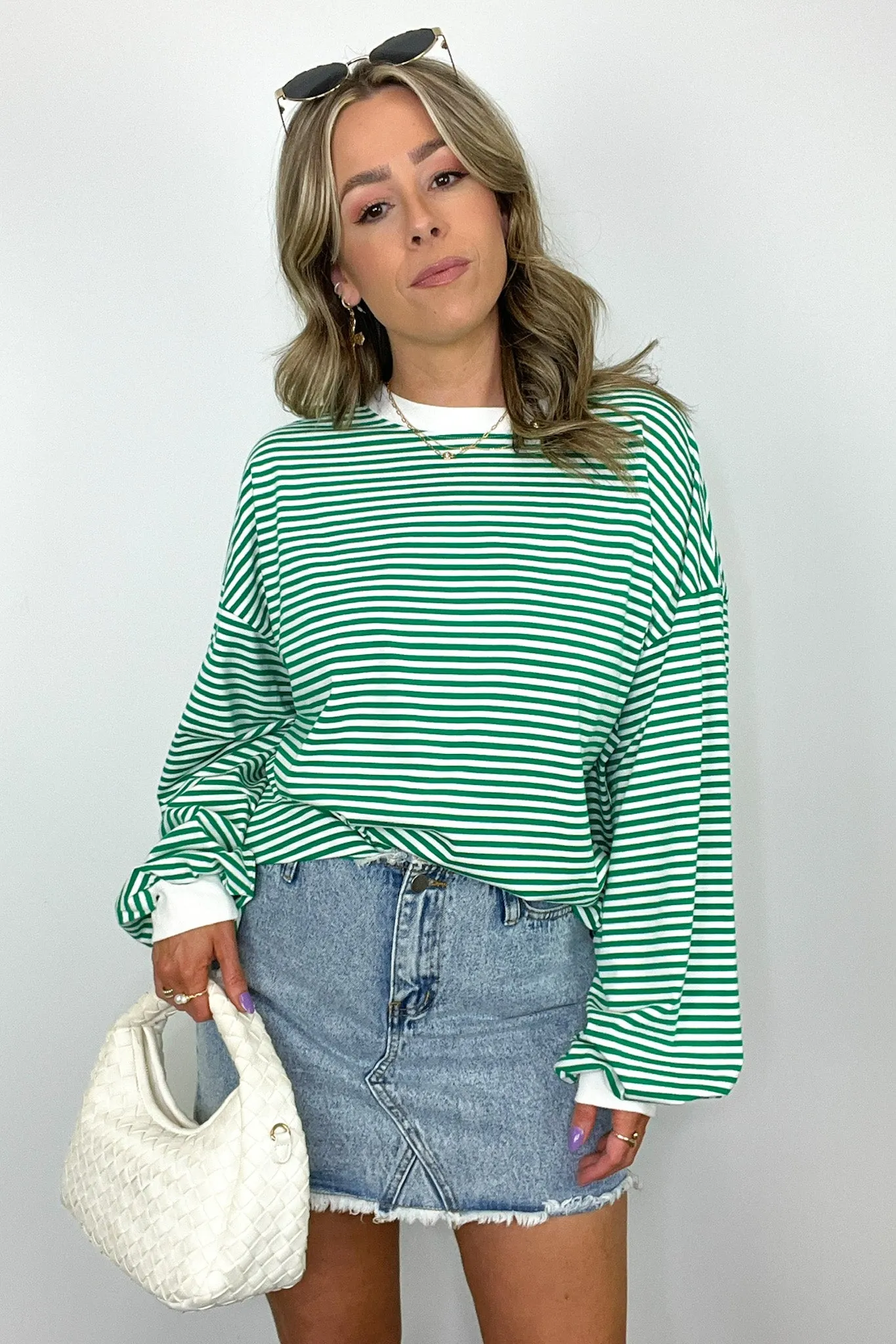 Andie Striped Crewneck Pullover - FINAL SALE
