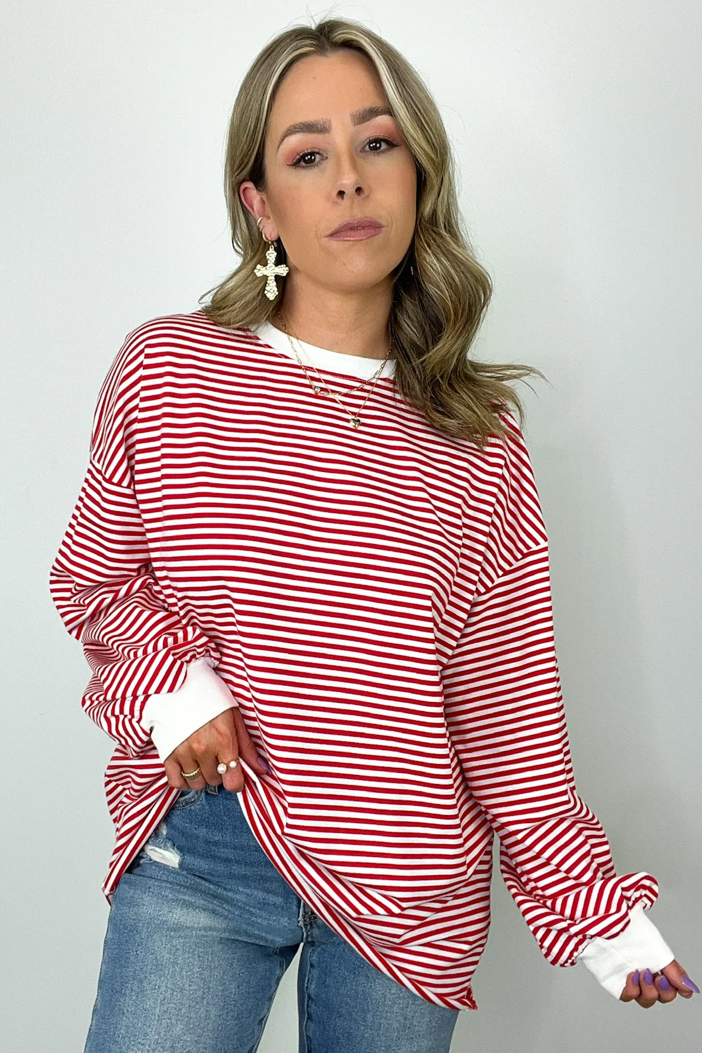 Andie Striped Crewneck Pullover - FINAL SALE