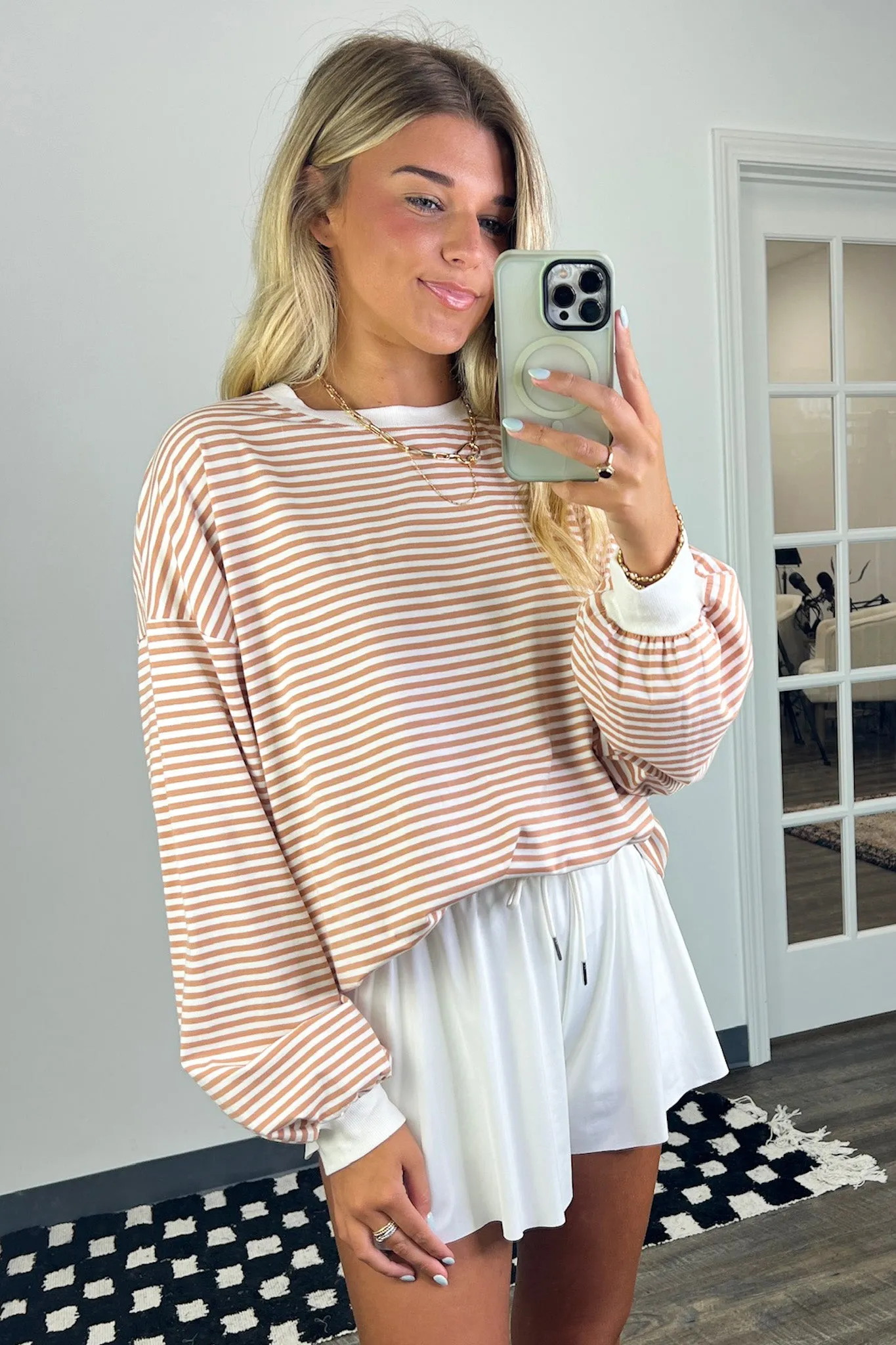 Andie Striped Crewneck Pullover - FINAL SALE