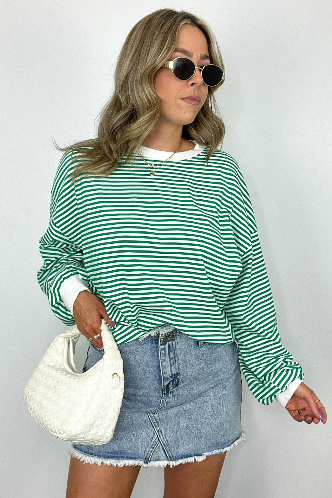 Andie Striped Crewneck Pullover - FINAL SALE