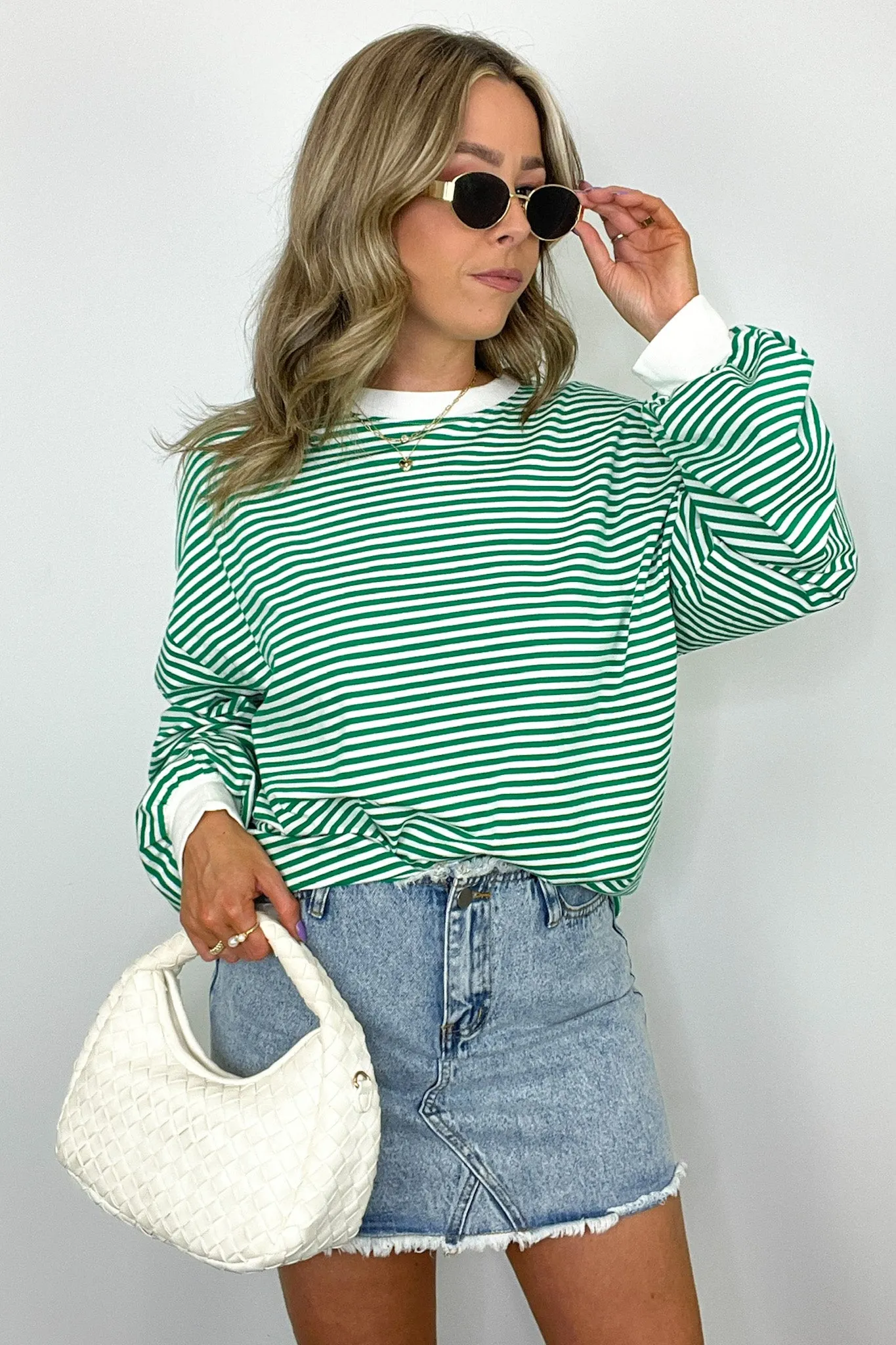 Andie Striped Crewneck Pullover - FINAL SALE