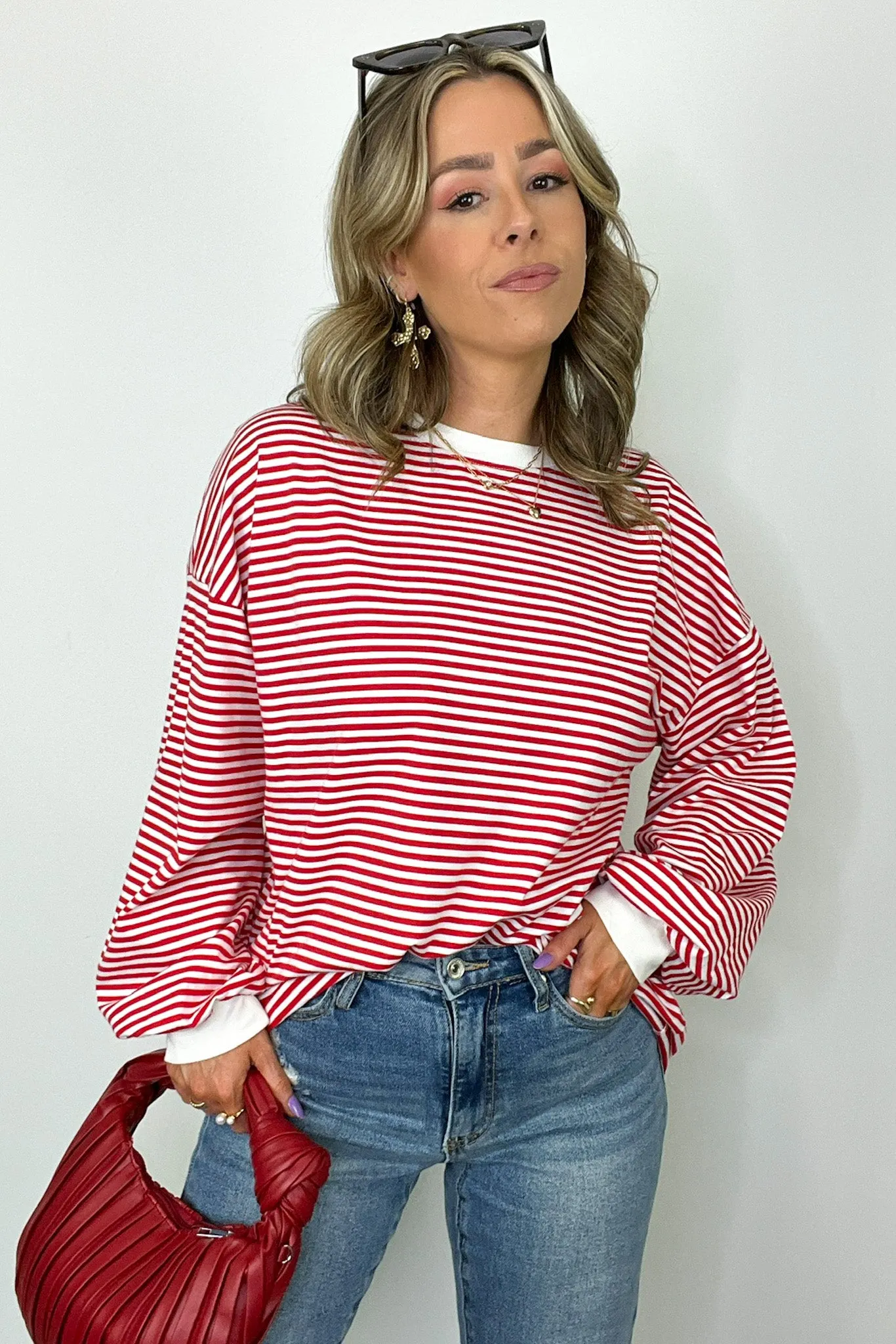 Andie Striped Crewneck Pullover - FINAL SALE