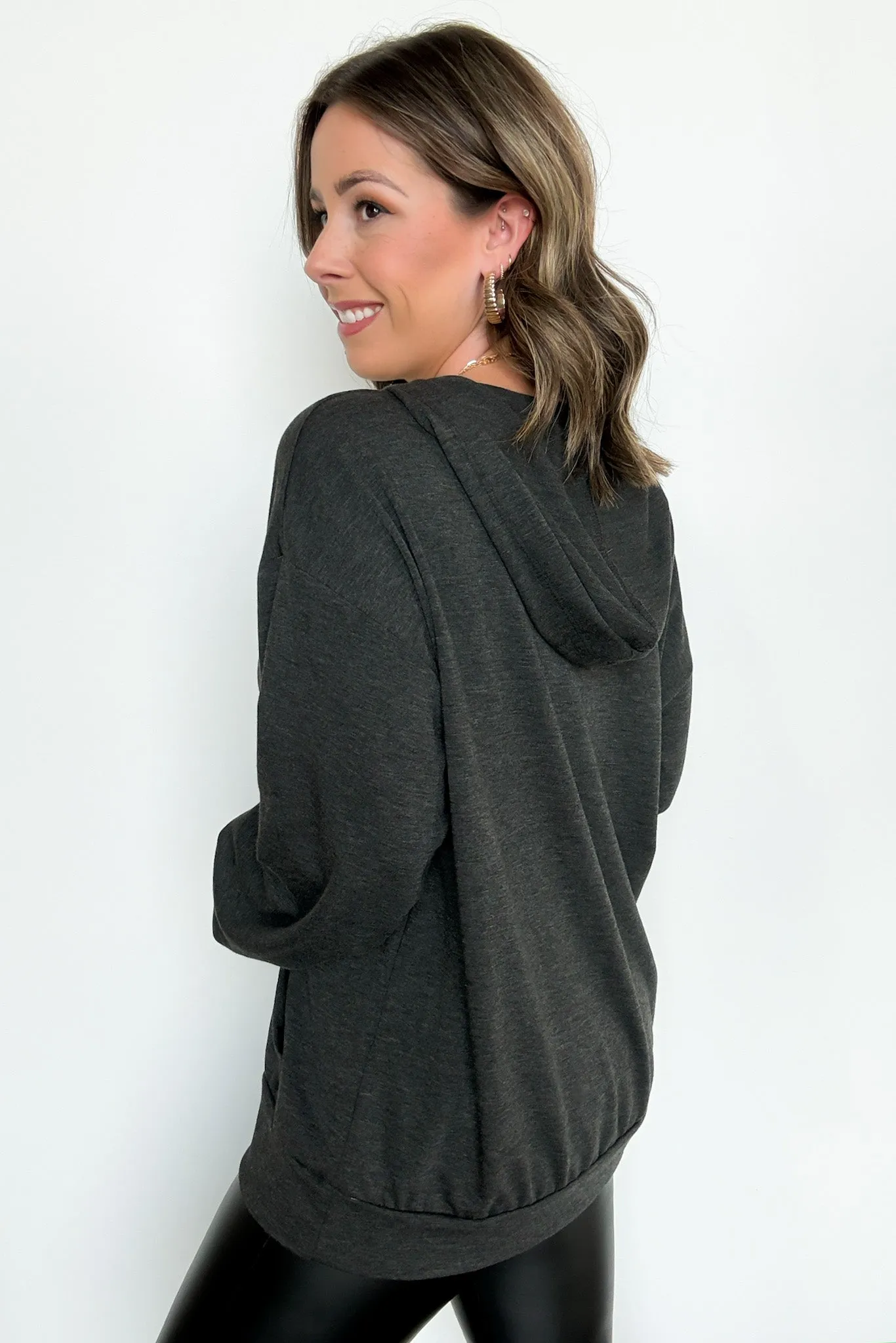 Andreea Kangaroo Pocket Hooded Pullover - FINAL SALE