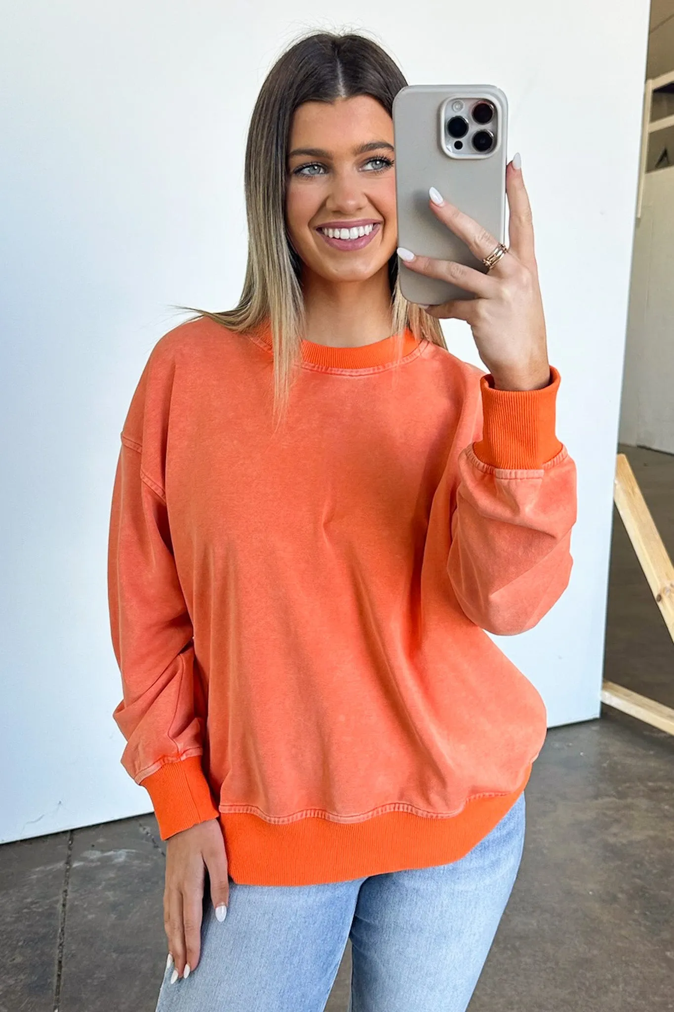 Andriano Washed Knit Long Sleeve Pullover - FINAL SALE