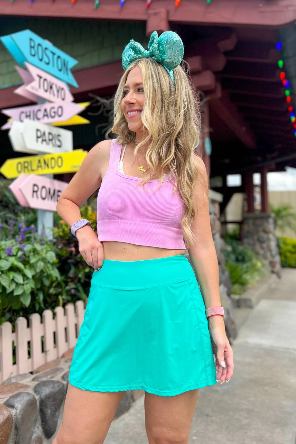 Anzia Perforated A-Line Active Skort - FINAL SALE