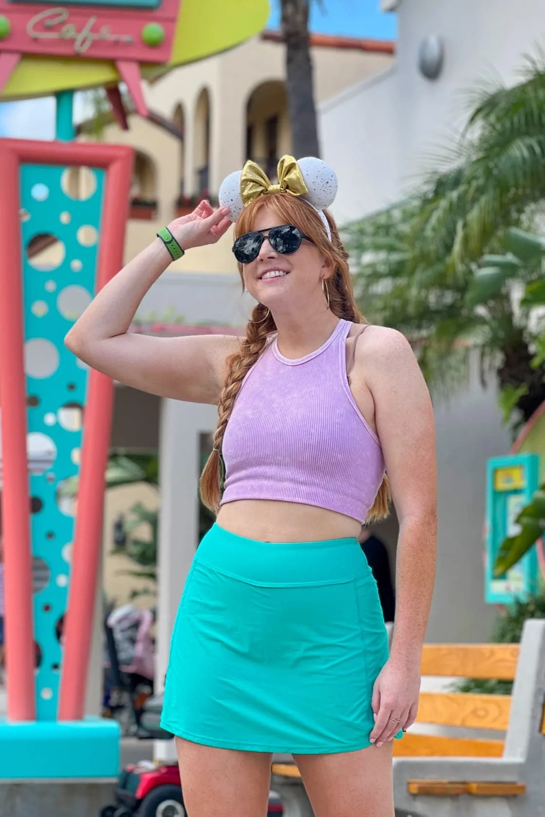 Anzia Perforated A-Line Active Skort - FINAL SALE