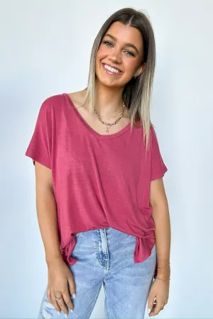 Apollo Side Slit V-Neck Relaxed Top - BACK IN STOCK