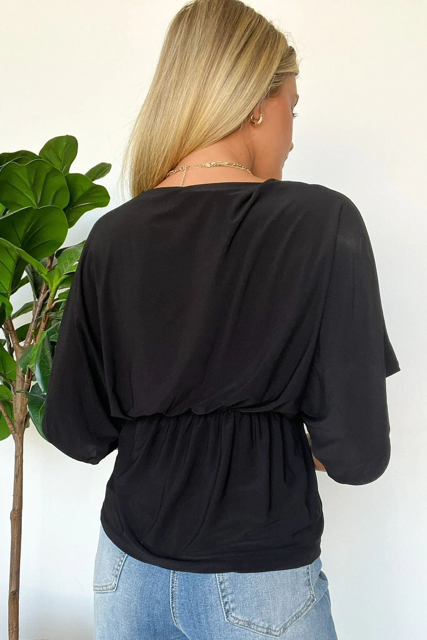 Arriana Surplice Flowy Top - FINAL SALE