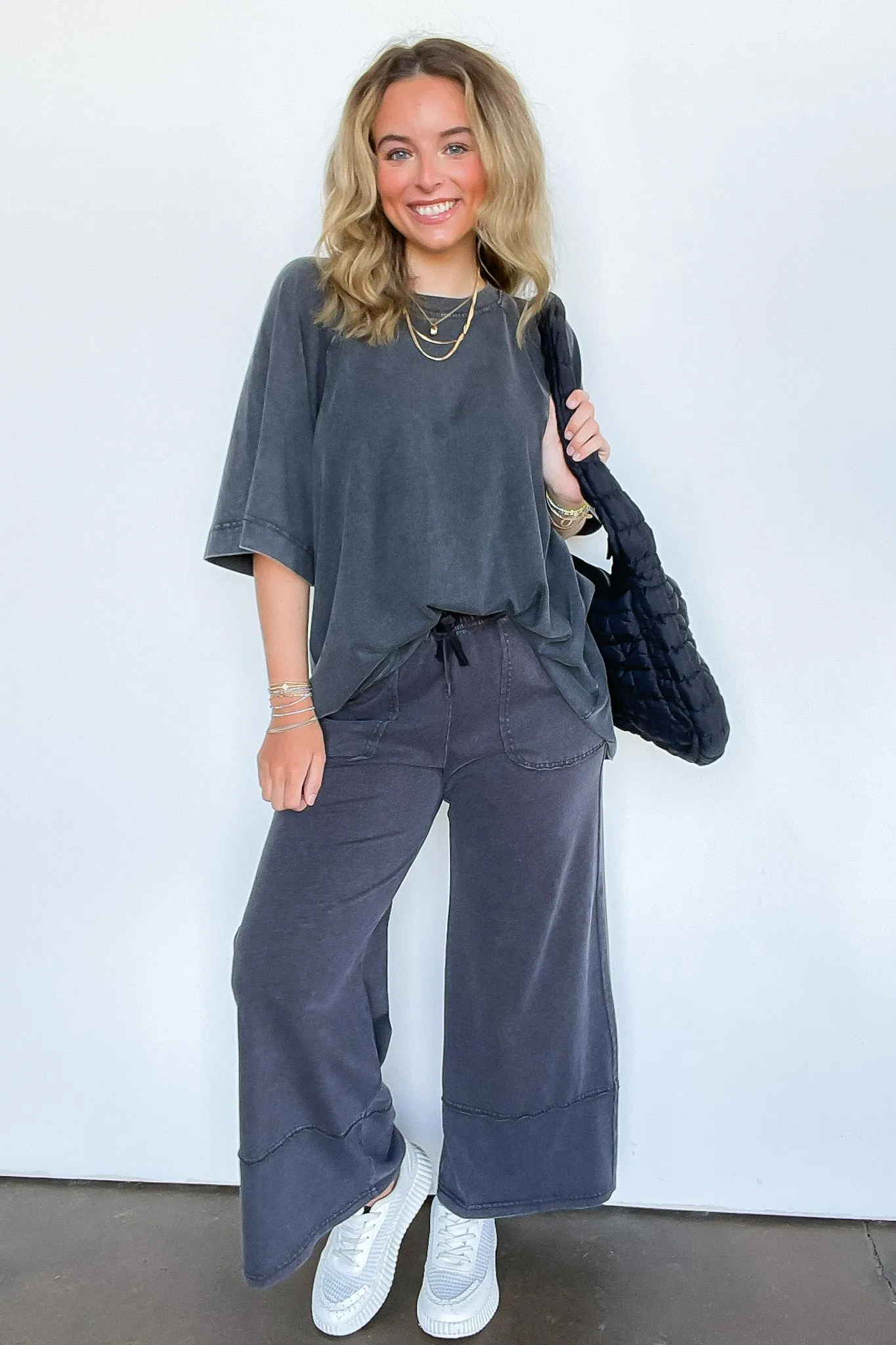 Ashby Mineral Wash Wide Leg Pants