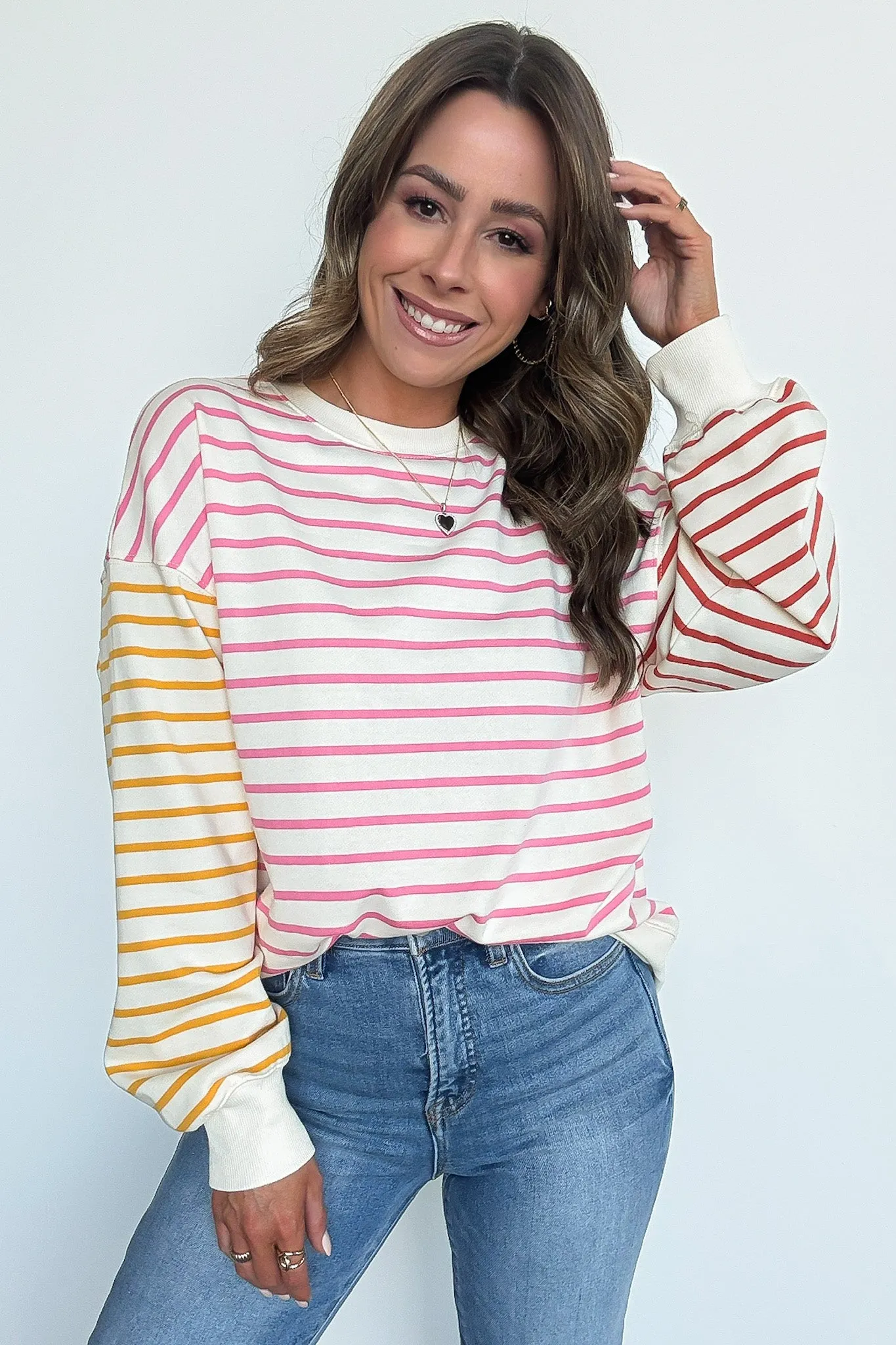 Ashland Color Block Striped Top