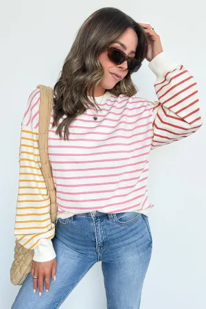 Ashland Color Block Striped Top