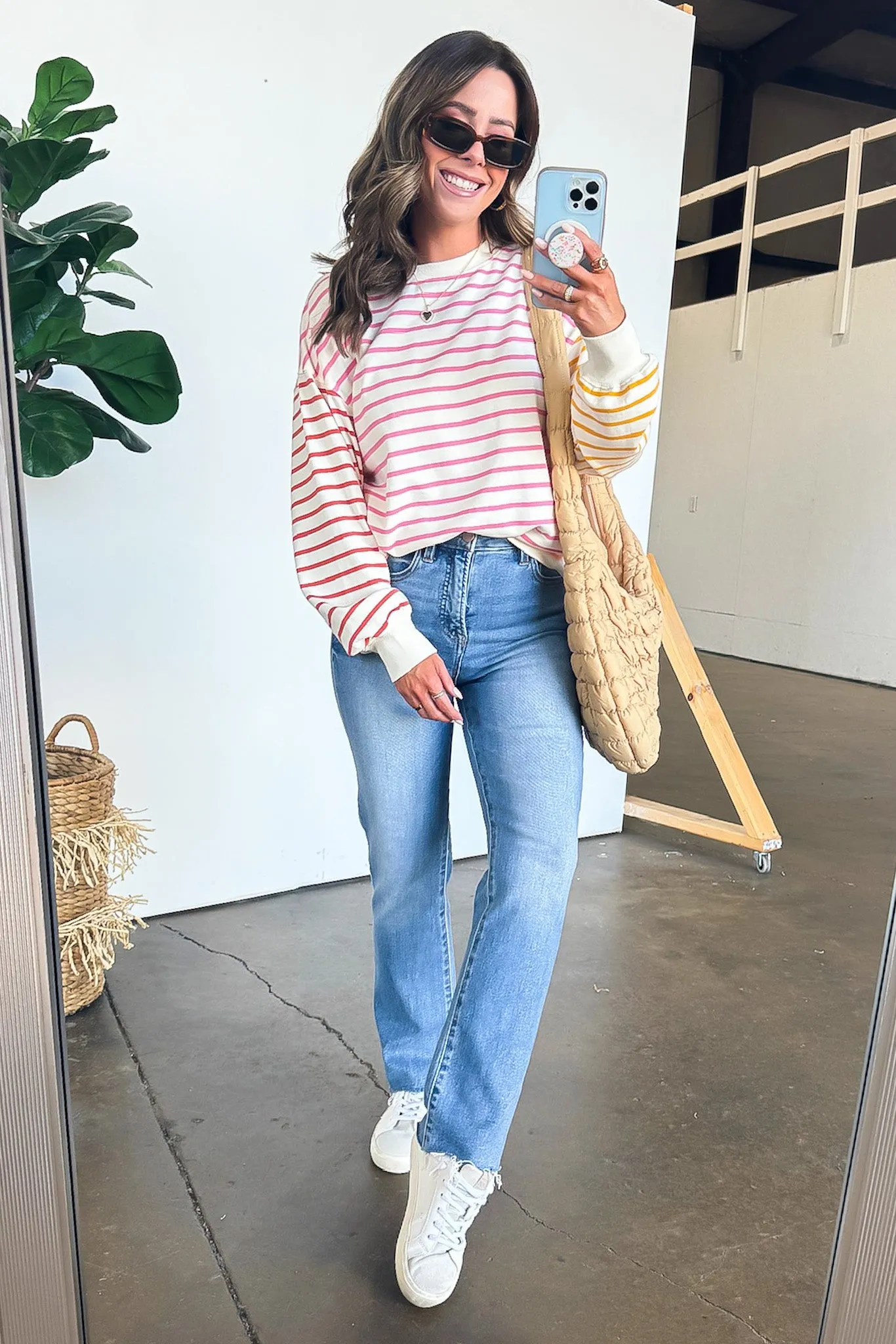 Ashland Color Block Striped Top