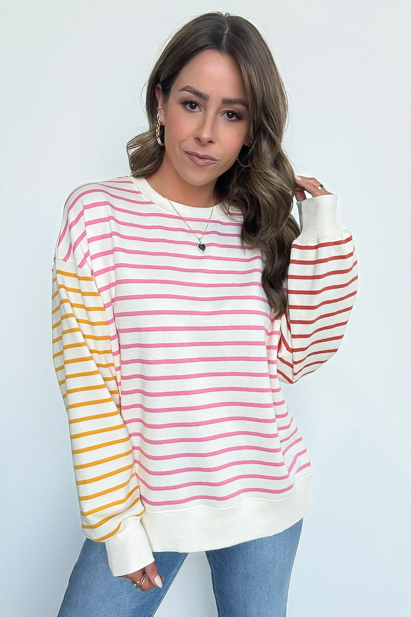 Ashland Color Block Striped Top