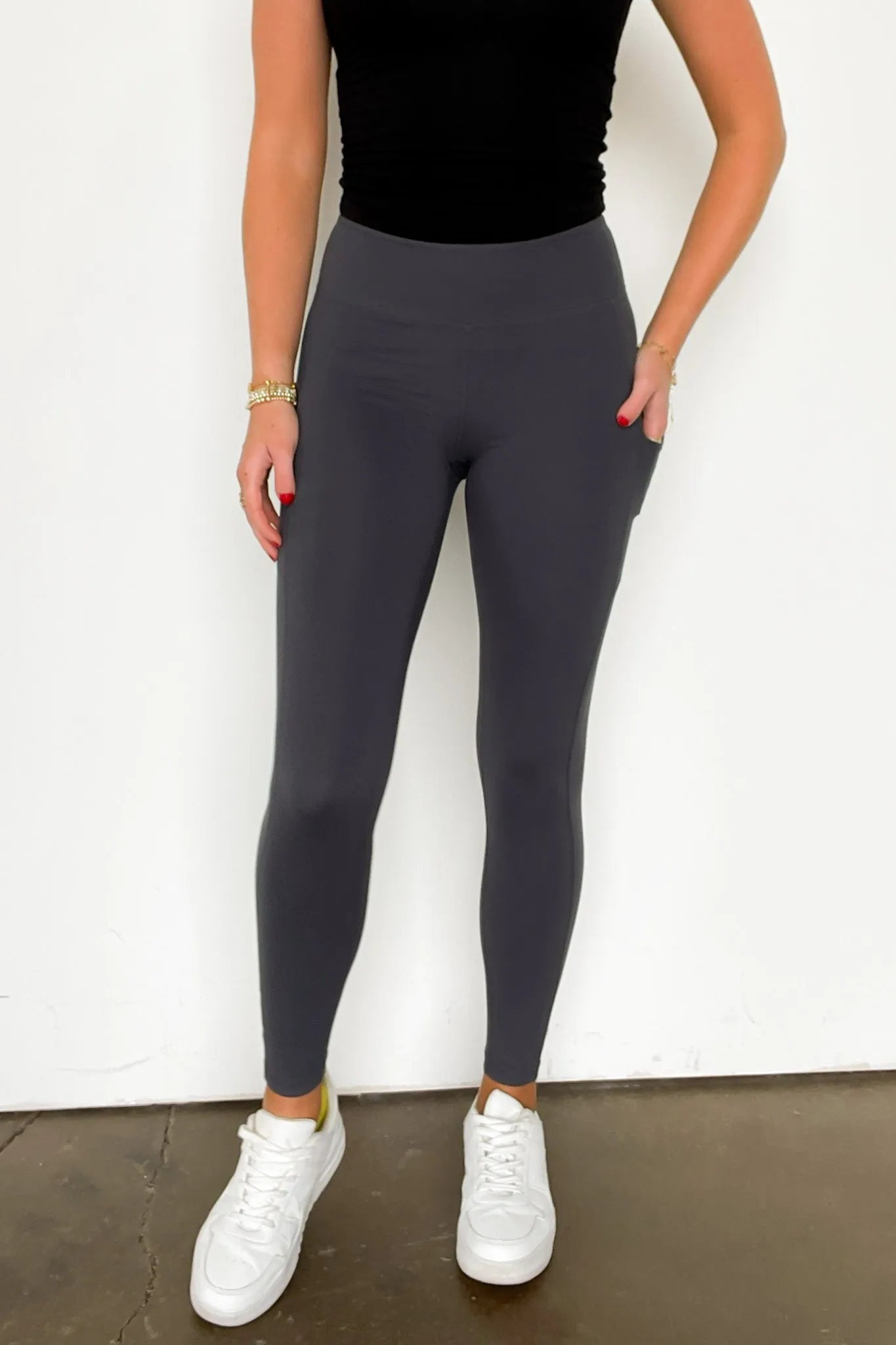Athenia High Waist Side Pocket Leggings - FINAL SALE