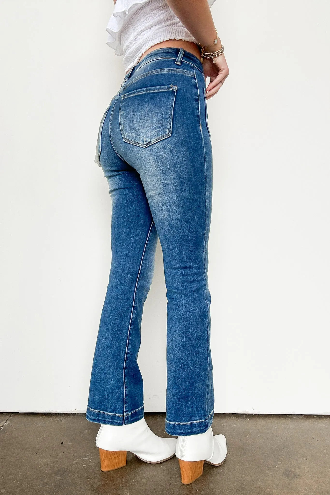 Atley High Rise Patch Pocket Straight Jeans - FINAL SALE