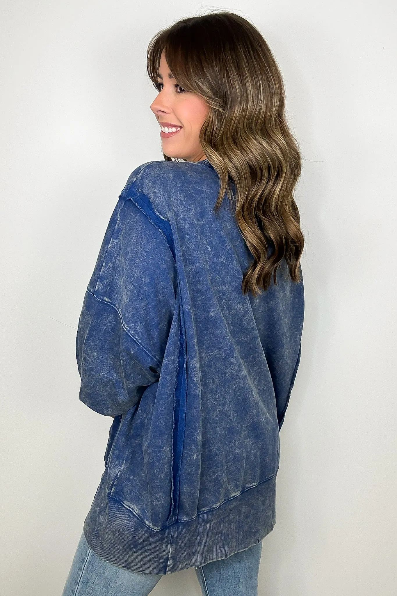 August Glow Acid Wash Pullover -  BACK IN STOCK