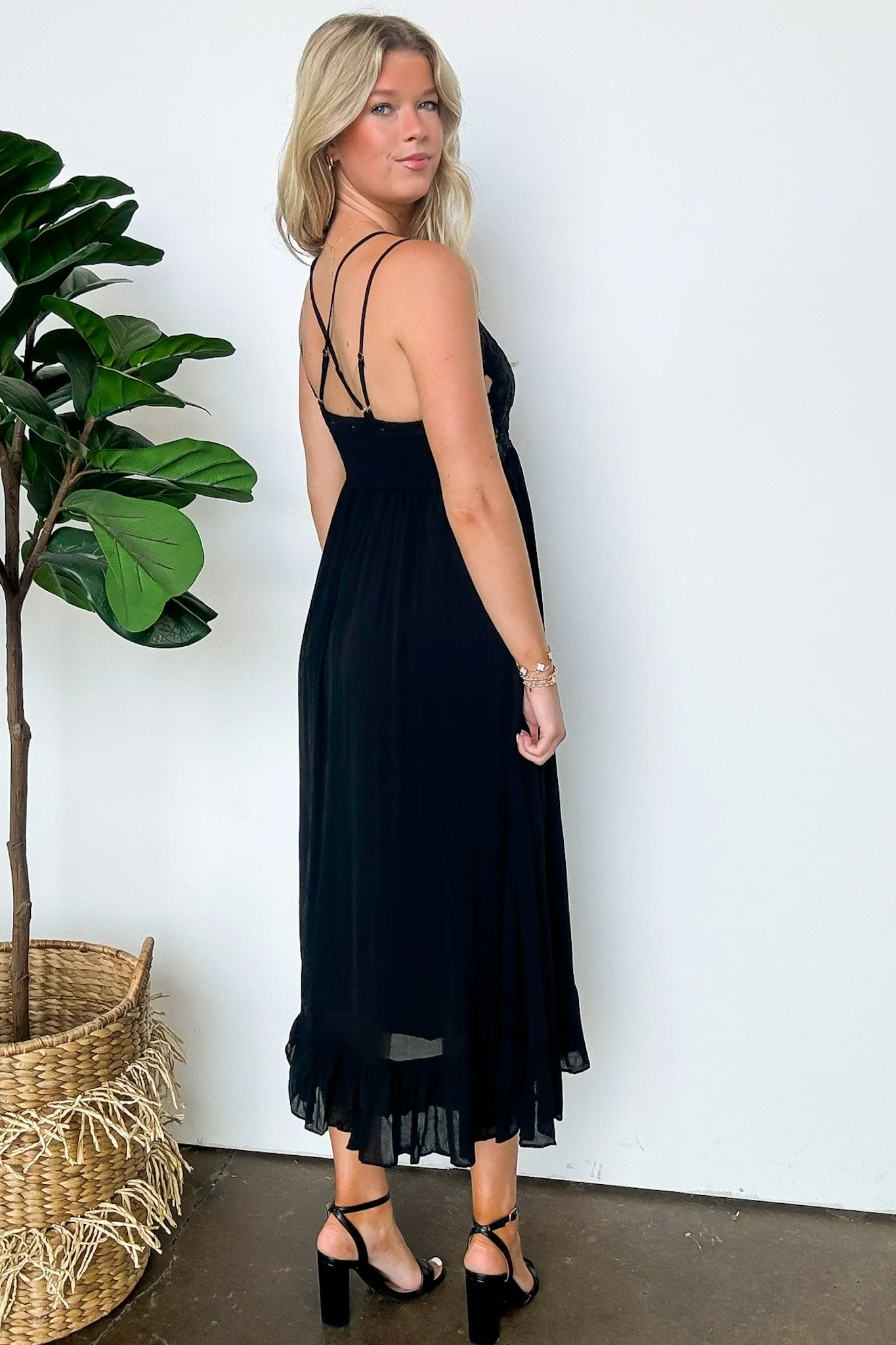 Aurelle Floral Crochet Lace Maxi Dress - FINAL SALE