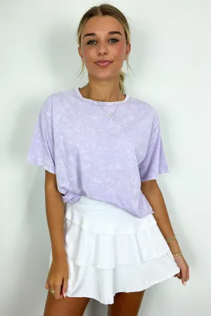 Aurora Nights Mineral Washed Short Sleeve Top - BACK IN STOCK