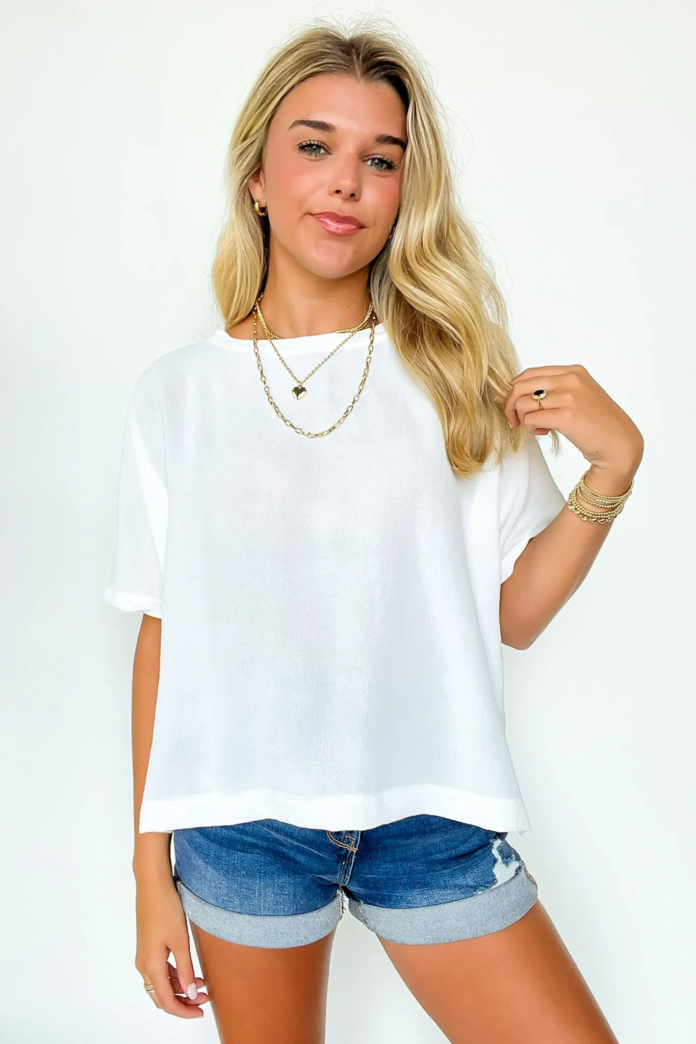 Aurora Short Sleeve Relaxed Top - BACK IN STOCK