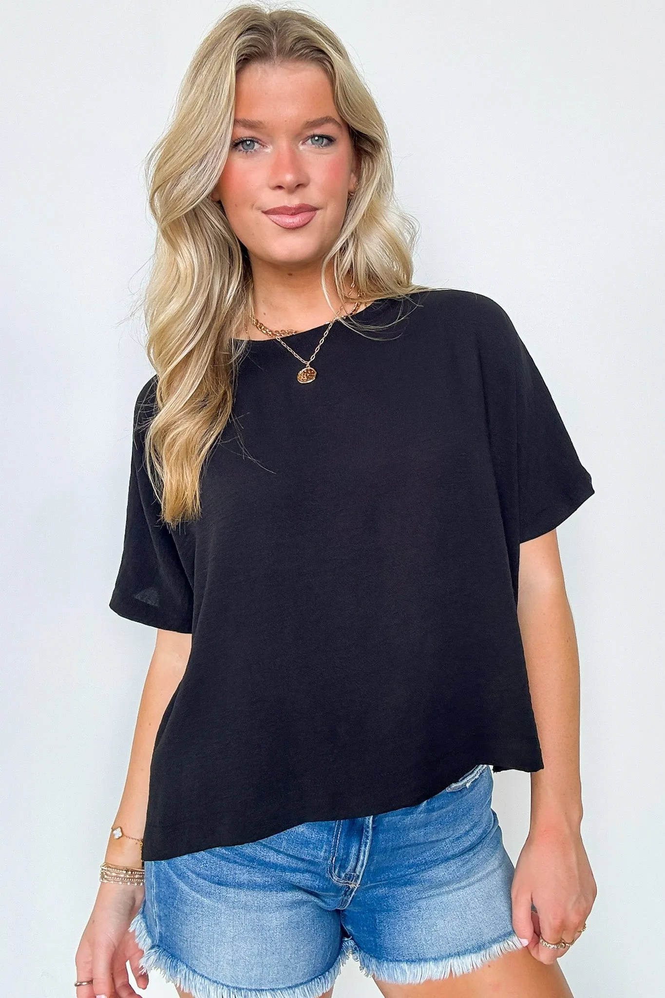 Aurora Short Sleeve Relaxed Top - BACK IN STOCK