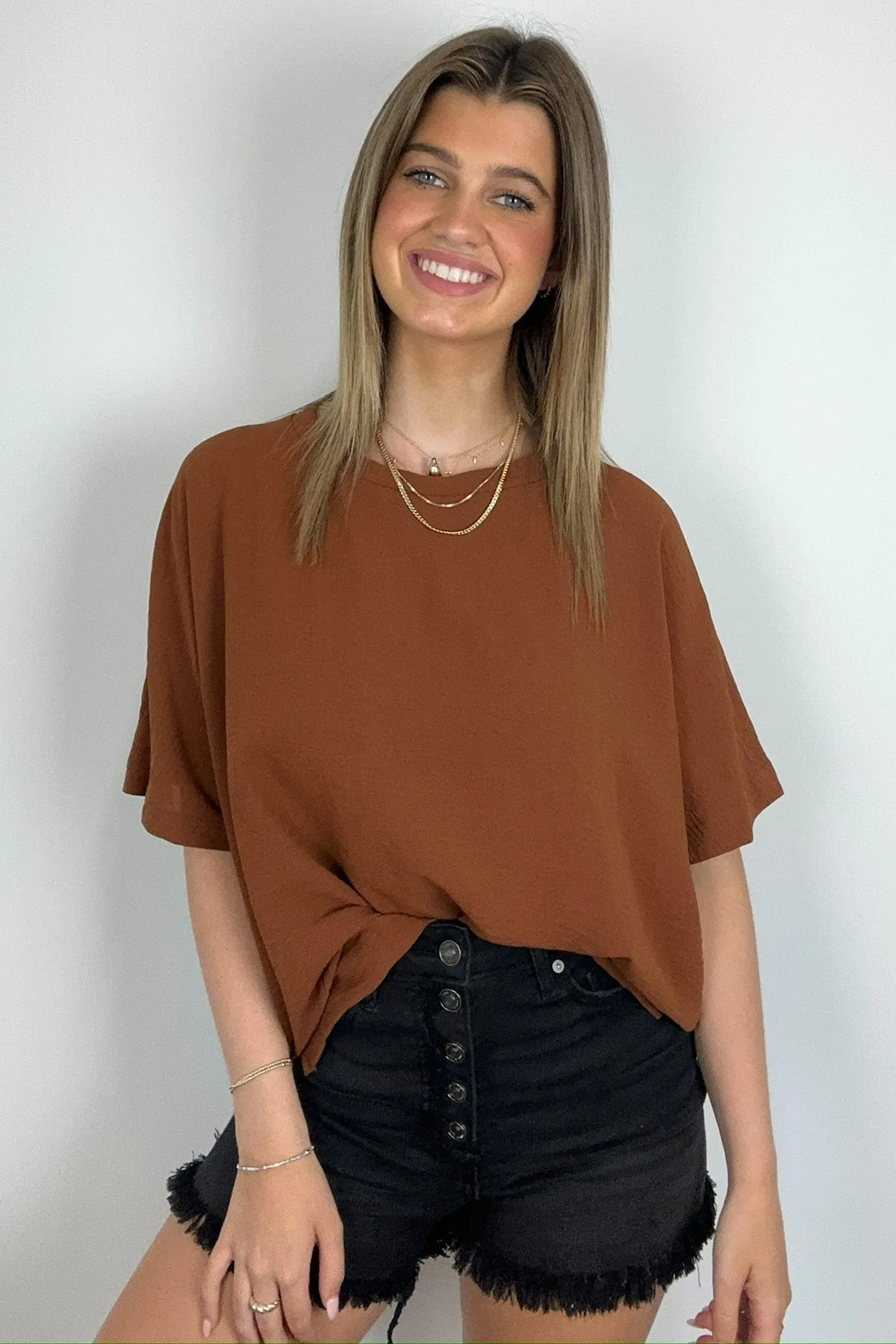 Aurora Short Sleeve Relaxed Top - BACK IN STOCK