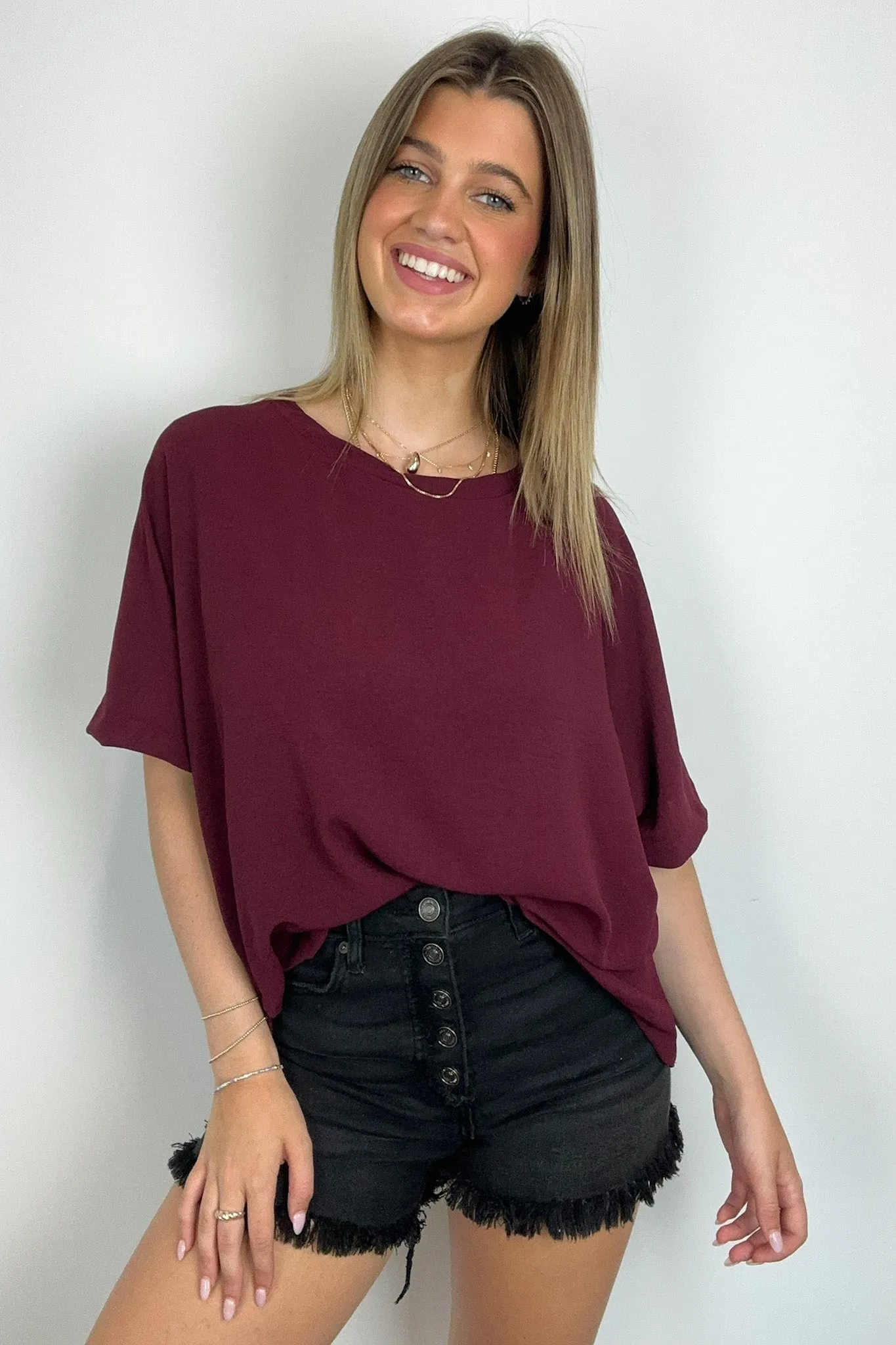 Aurora Short Sleeve Relaxed Top - BACK IN STOCK