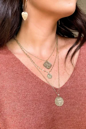 Baila Layered Coin Necklace - BACK IN STOCK