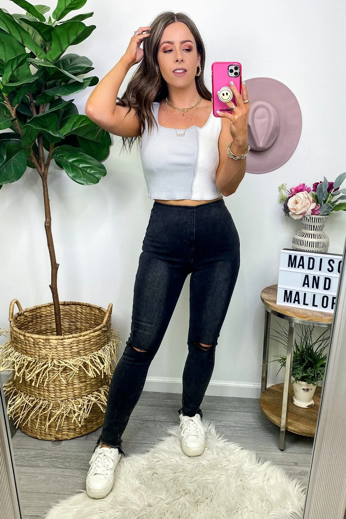 Barden Pull On Distressed Skinny Jeans - FINAL SALE