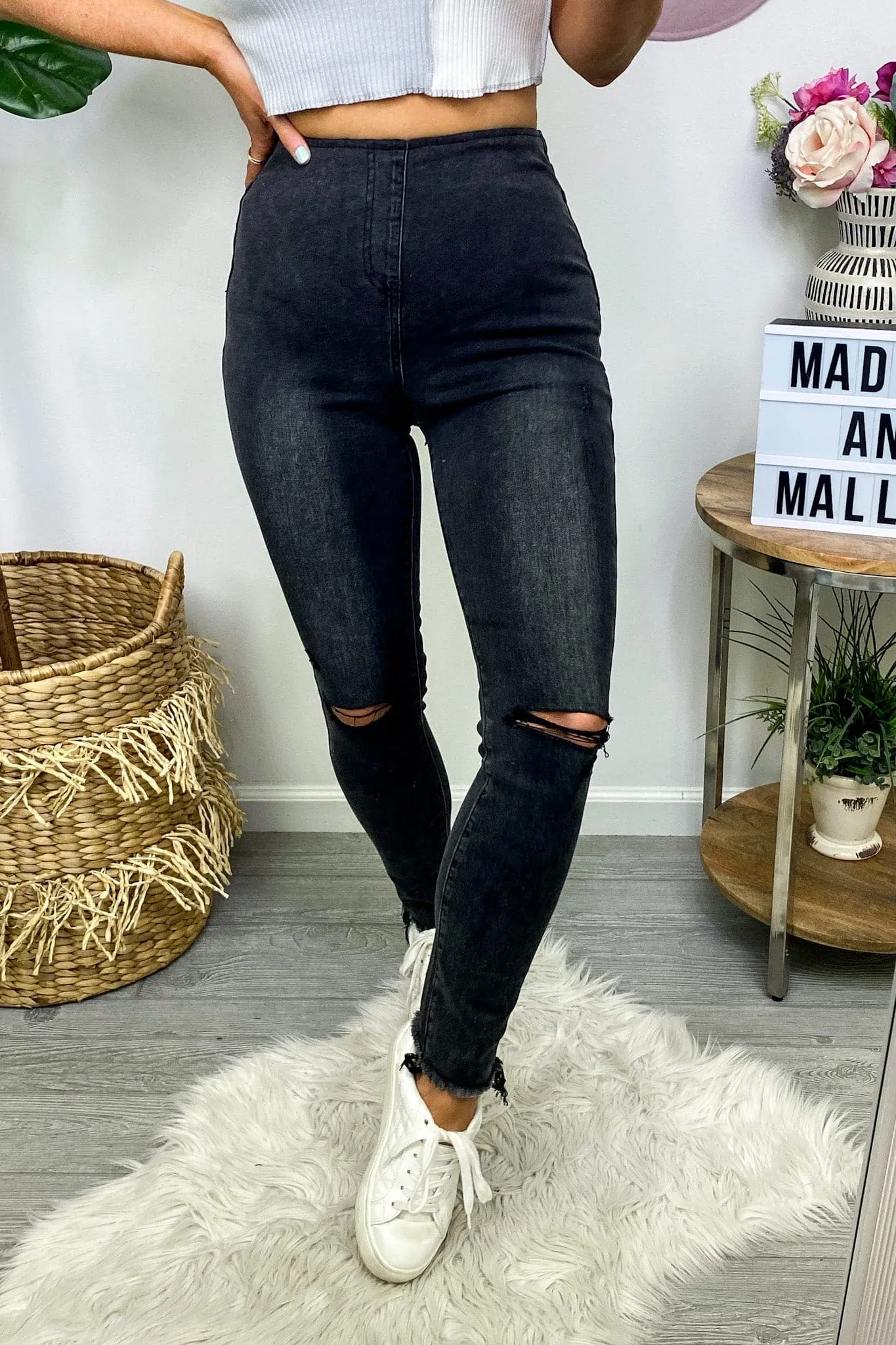 Barden Pull On Distressed Skinny Jeans - FINAL SALE