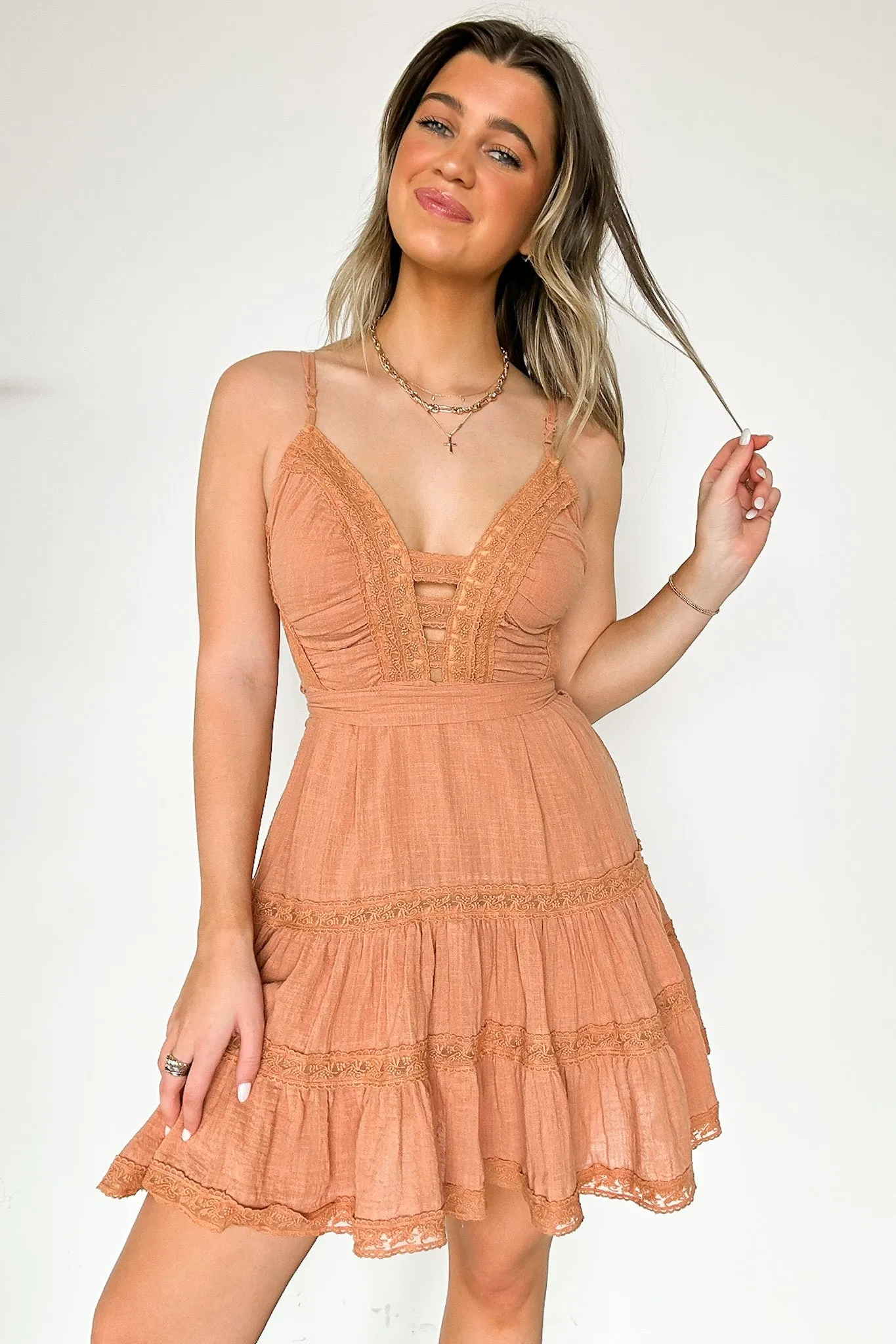 Beckette Lace Trim Dress - FINAL SALE