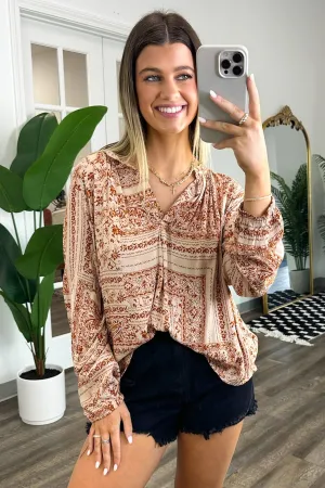 Bellah Boho Peasant Blouse Top - FINAL SALE
