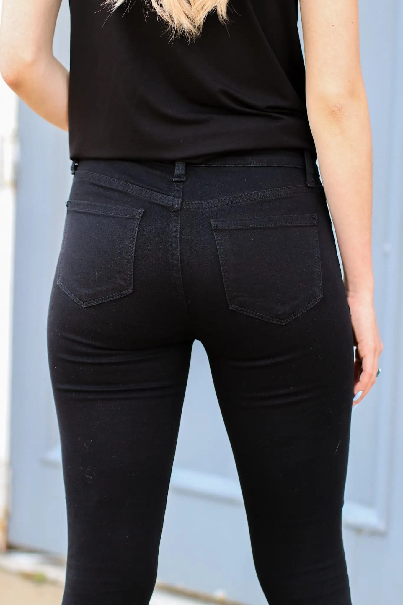 Berea Knee Slit Skinny Jeans - FINAL SALE