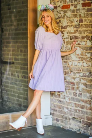 Blissed Out Puff Sleeve Flowy Dress - FINAL SALE