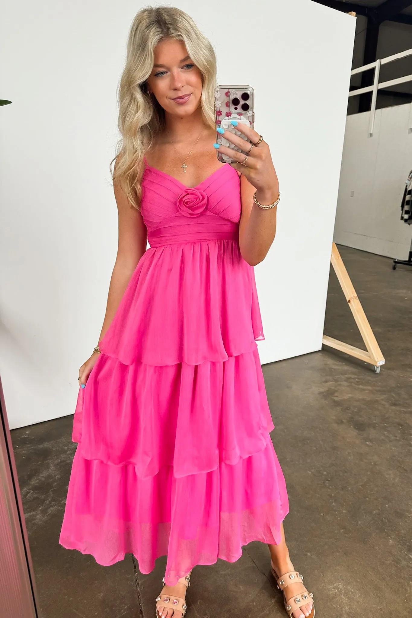 Blissfully Darling Tiered Floral Ruffle Dress - FINAL SALE