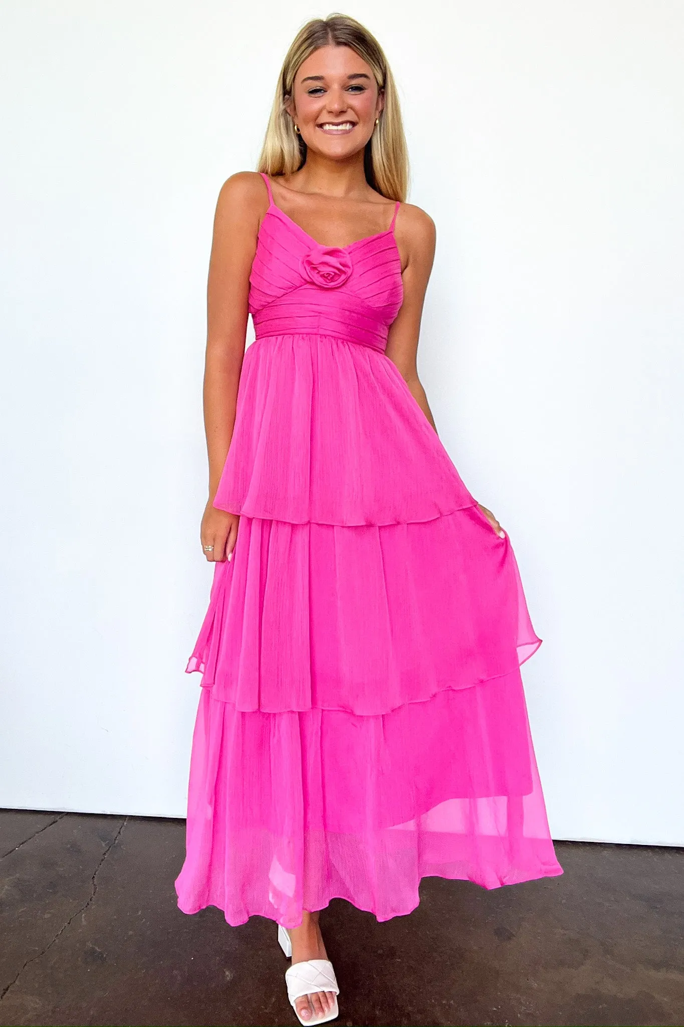 Blissfully Darling Tiered Floral Ruffle Dress - FINAL SALE