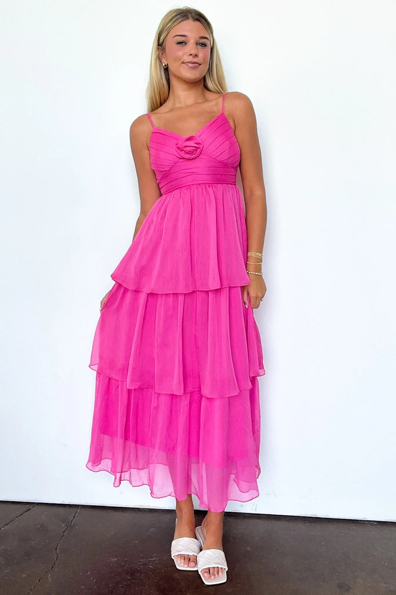 Blissfully Darling Tiered Floral Ruffle Dress - FINAL SALE